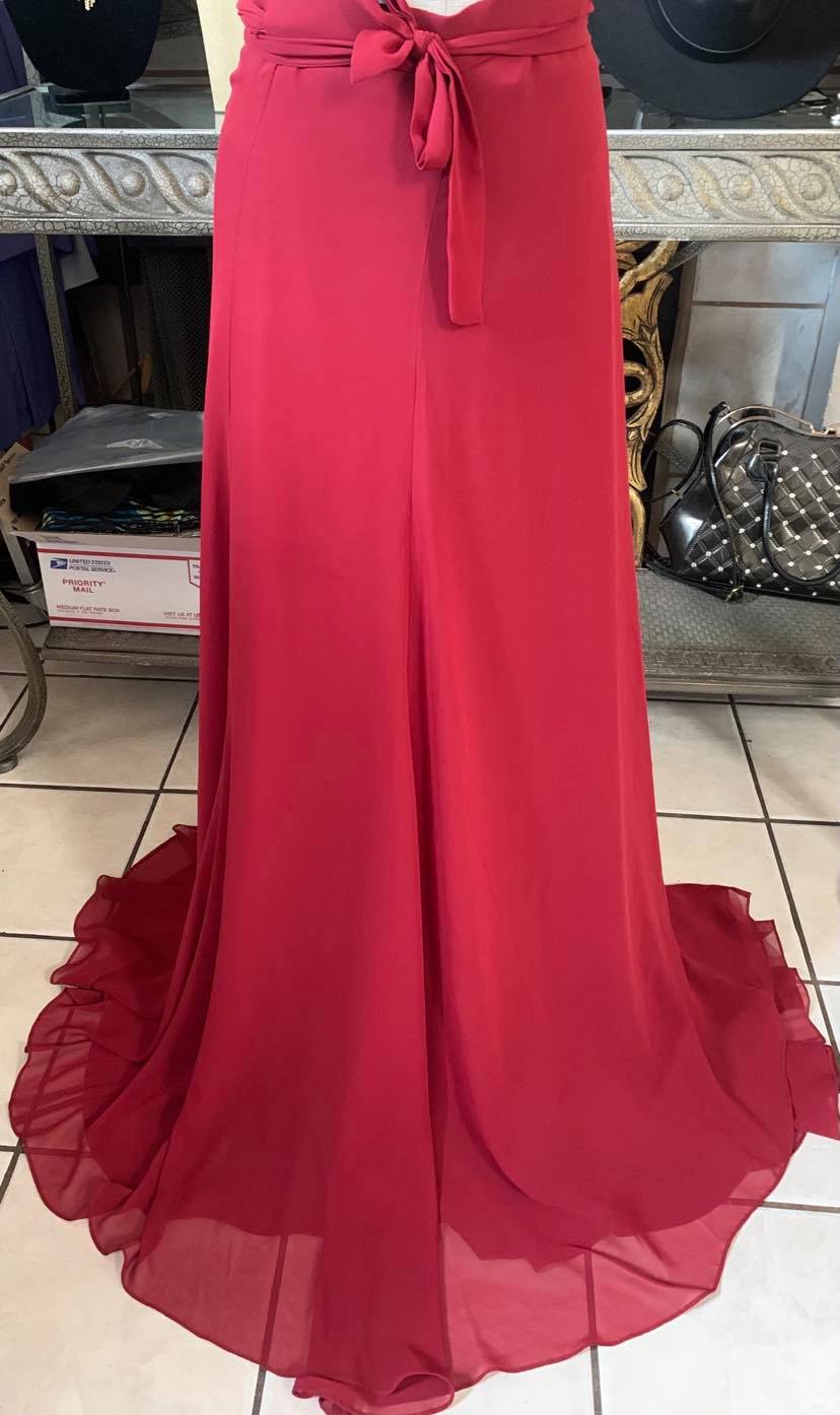 Beautiful High waisted Wine Wrapped skirt