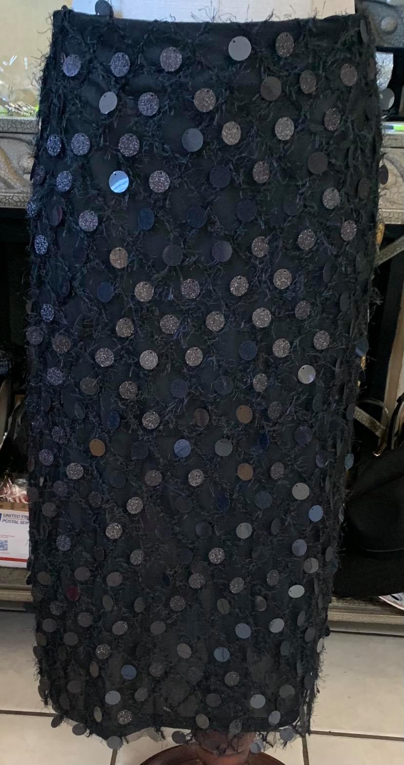 Black beaded Skirt