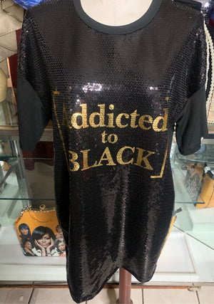 Black Sequins Top
