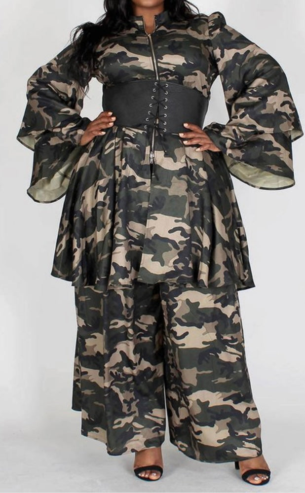 Beautiful 3 PC Camouflage Pants set