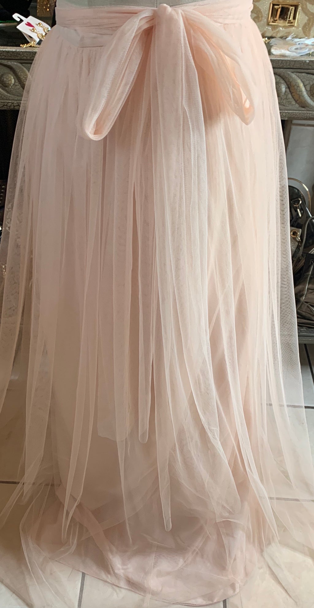 Tulle Sheer Maxi Skirt