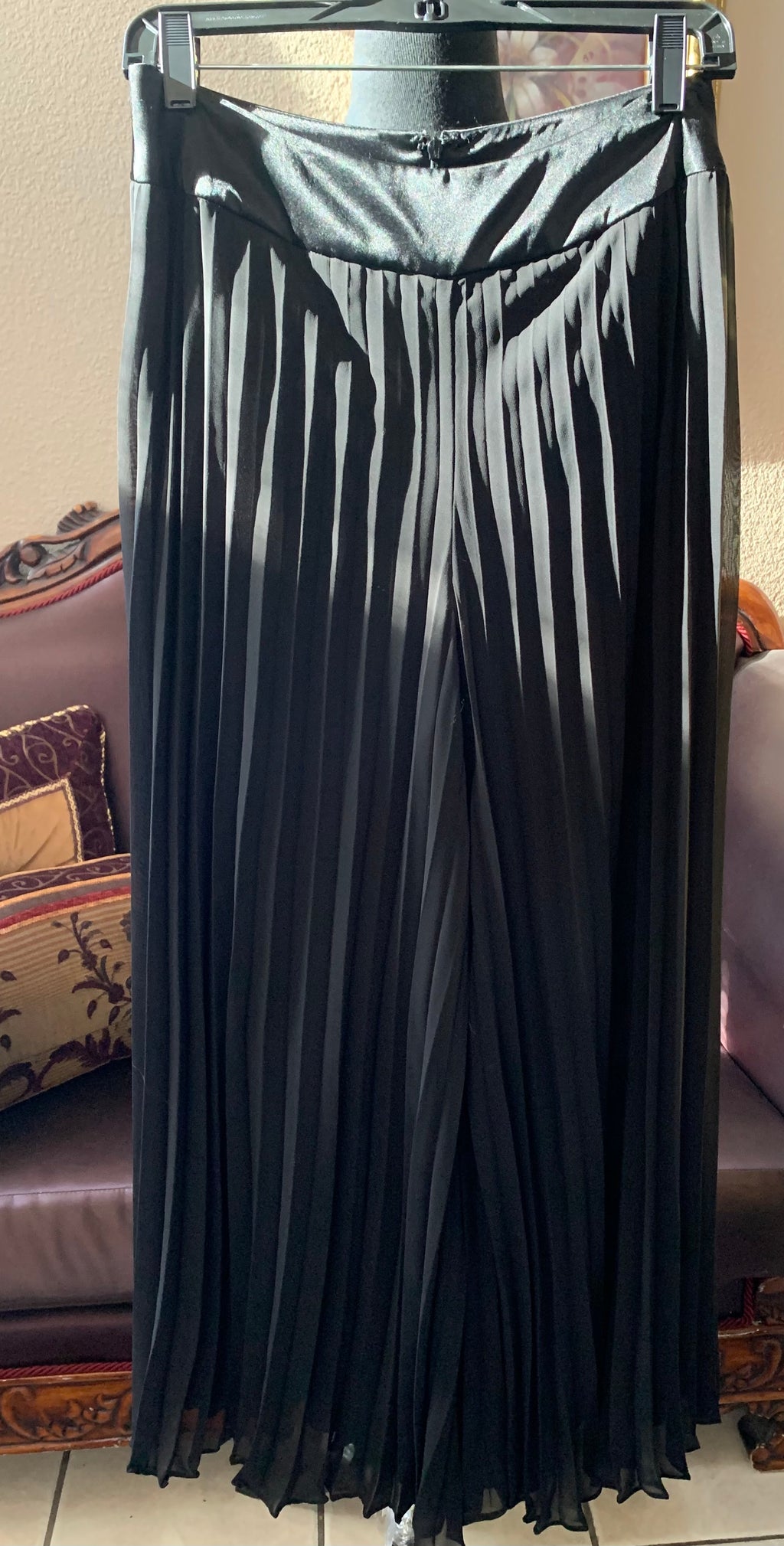 Beautiful Black Pleated Wide Leg Pants