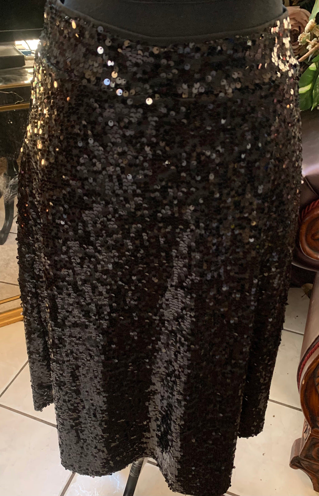 Beautiful Black Sequins Skirt