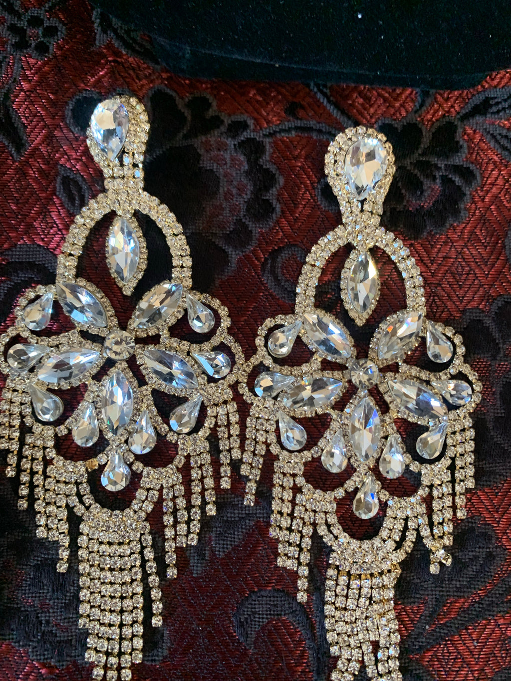 Beautiful Bling Chandelier Earrings
