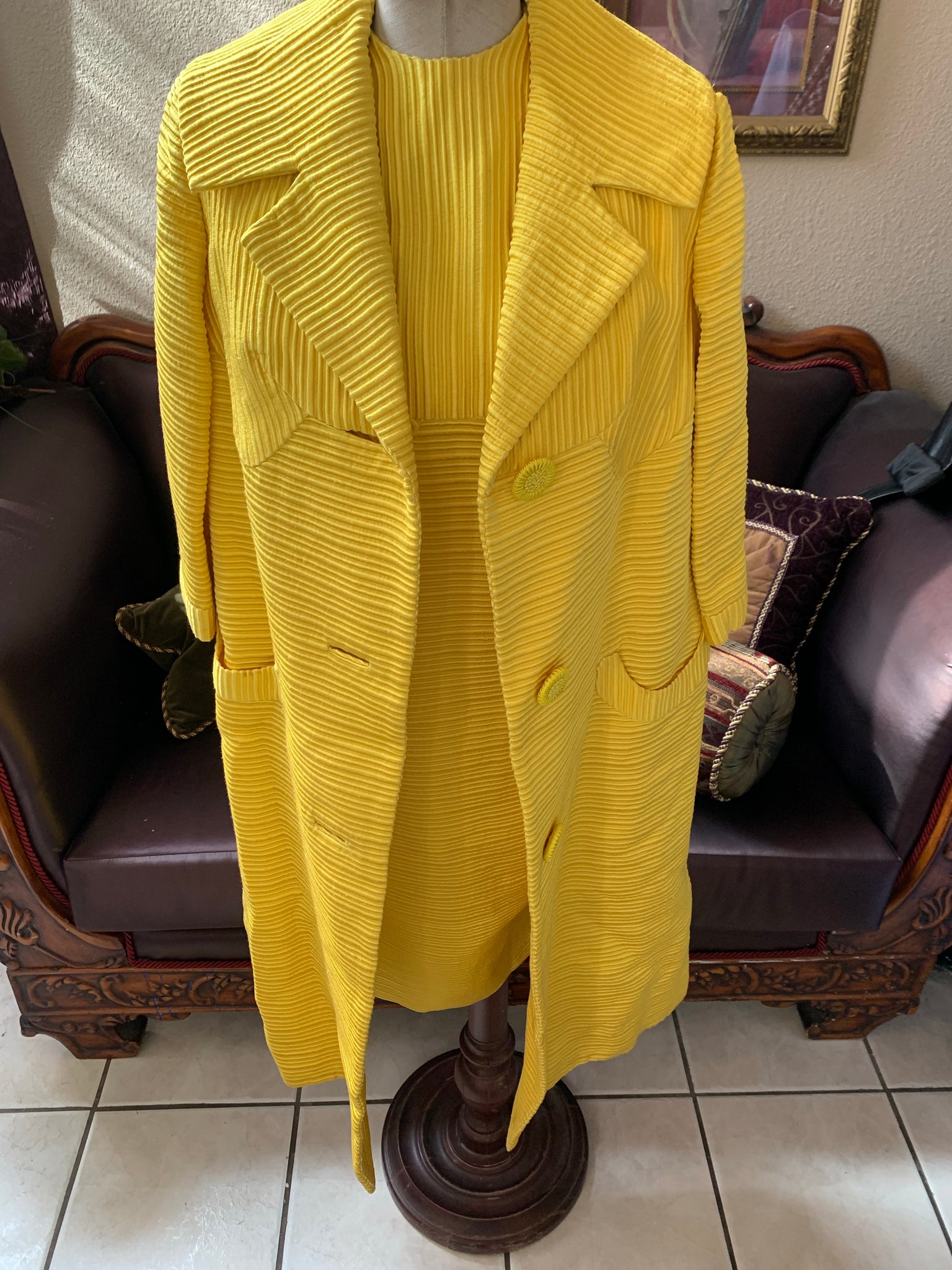 Beautiful Mustard Dress with Jacket