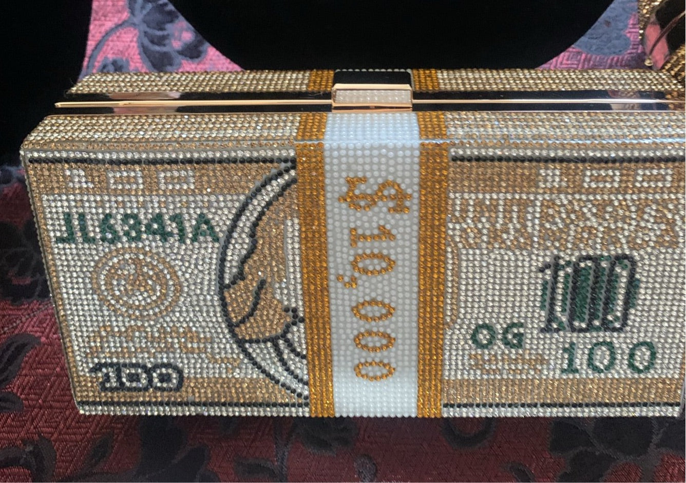 Beautiful Bling Money Clutch bags