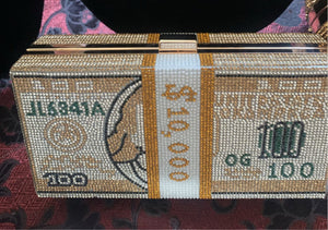 Beautiful Bling Money Clutch bags