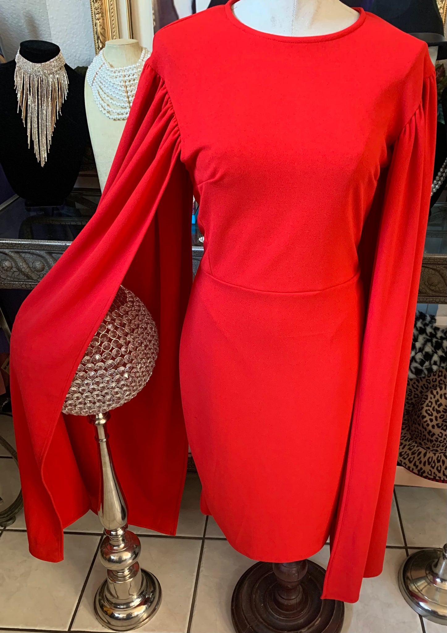 Beautiful Red Ange Wings Dress