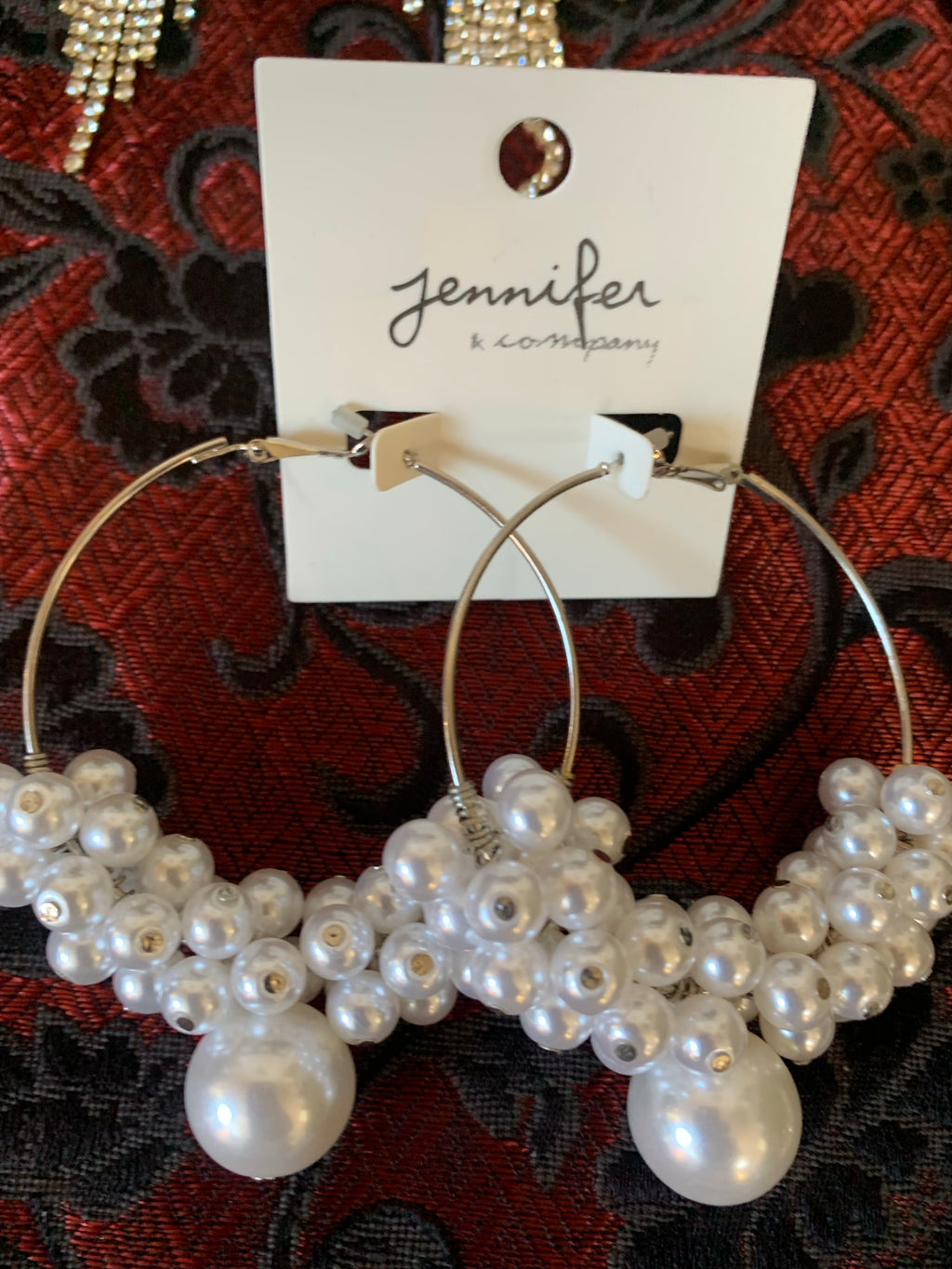 Beautiful Cluster of Pearls Earrings